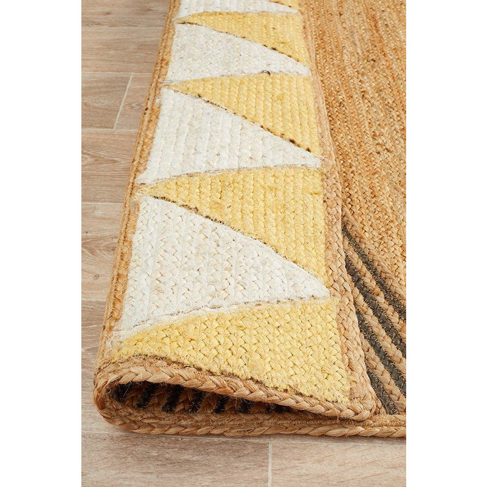 Haba 735 Yellow Natural Modern Jute Rug - Rugs Of Beauty - 4
