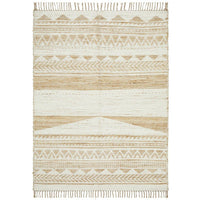 Haba 745 White Natural Modern Jute Cotton Rug - Rugs Of Beauty - 1