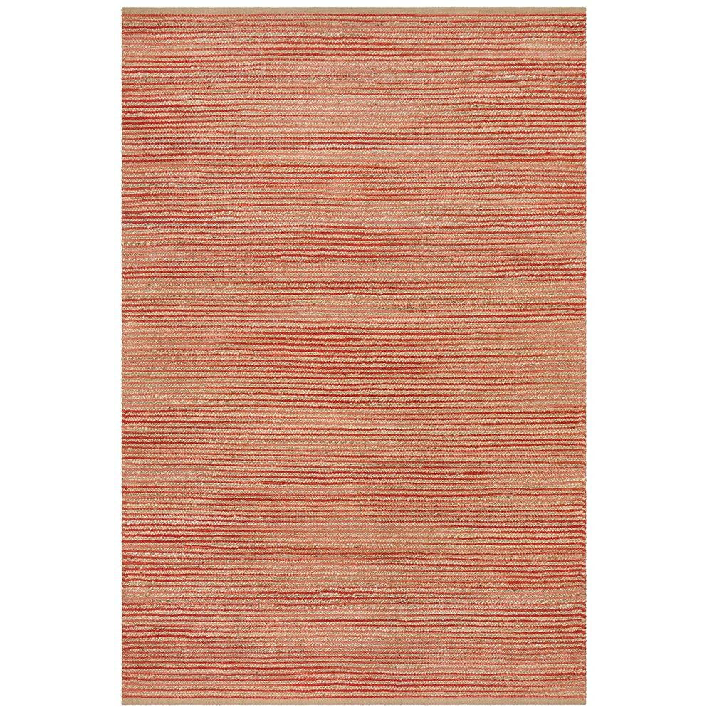 Haba 755 Coral Natural Modern Jute Cotton Rug - Rugs Of Beauty - 1