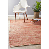Haba 755 Coral Natural Modern Jute Cotton Rug - Rugs Of Beauty - 2