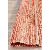 Haba 755 Coral Natural Modern Jute Cotton Rug - Rugs Of Beauty - 7