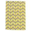 Wexford 721 Yellow Cotton Designer Rug - Rugs Of Beauty - 1