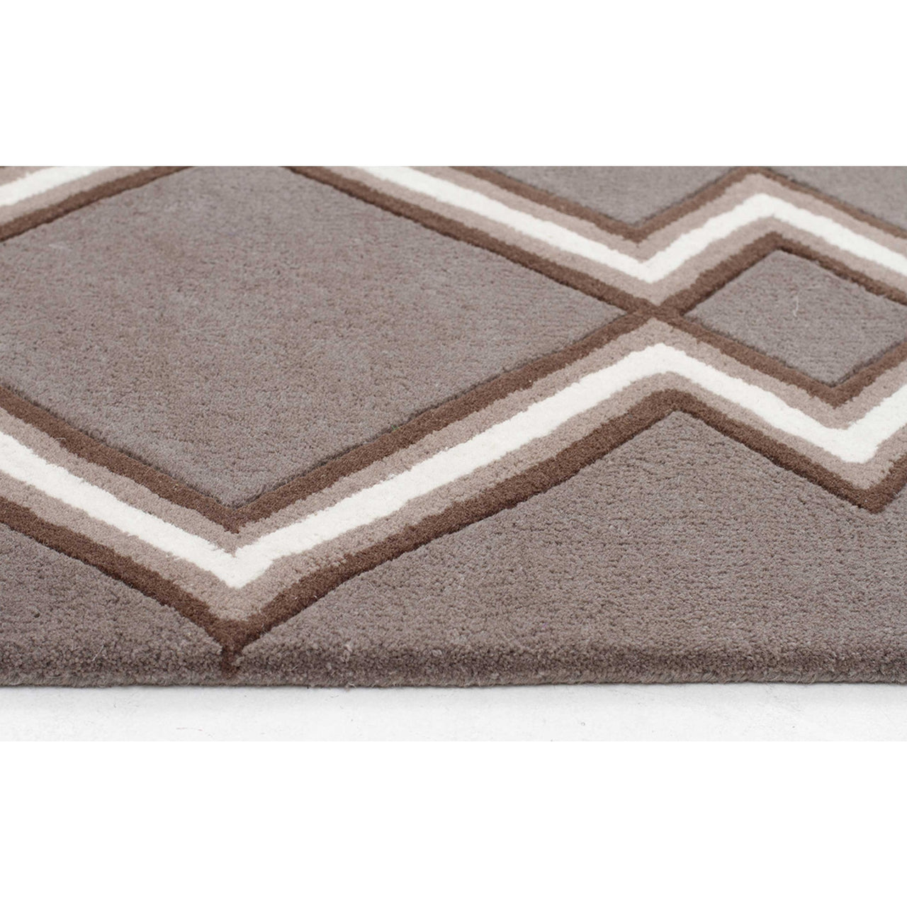  Wexford 722 Taupe Designer Wool Rug - Rugs Of Beauty - 3