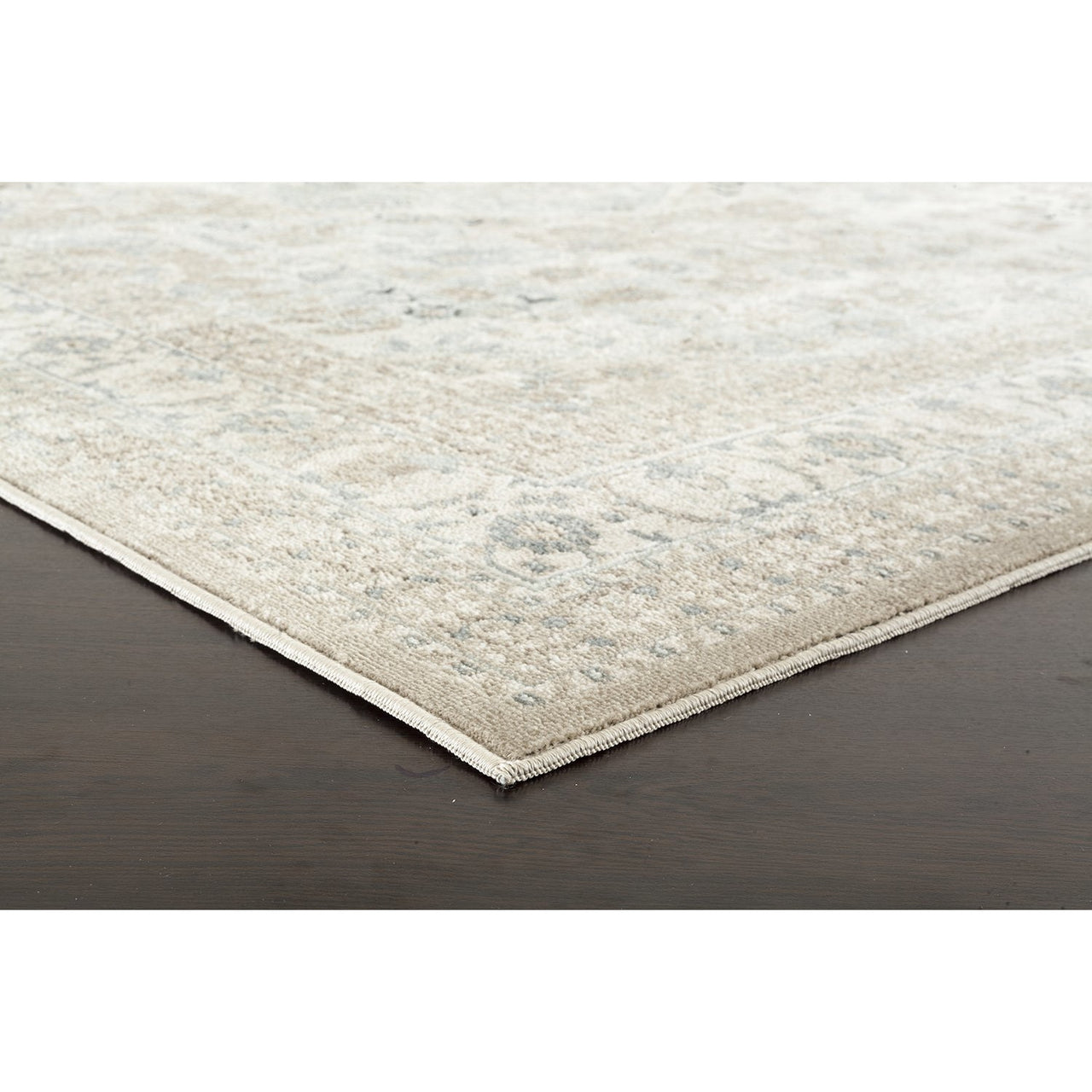 Cebu 758 Green Beige Faded Decorative Border Traditional Patterned Rug - Rugs Of Beauty - 3
