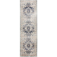 Cebu 758 Blue Beige Border Faded Traditional Patterned Rug - Rugs Of Beauty - 6