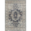 Cebu 758 Blue Beige Border Faded Traditional Patterned Rug - Rugs Of Beauty - 1