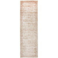 Cebu 760 Cream Border Faded Traditional Patterned Runner Rug - Rugs Of Beauty - 1