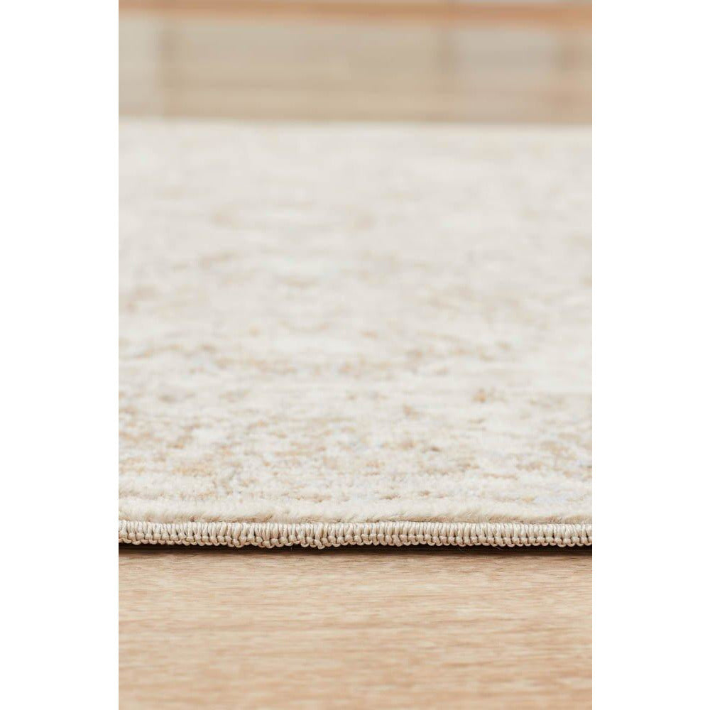 Cebu 760 Cream Border Faded Traditional Patterned Runner Rug - Rugs Of Beauty - 5