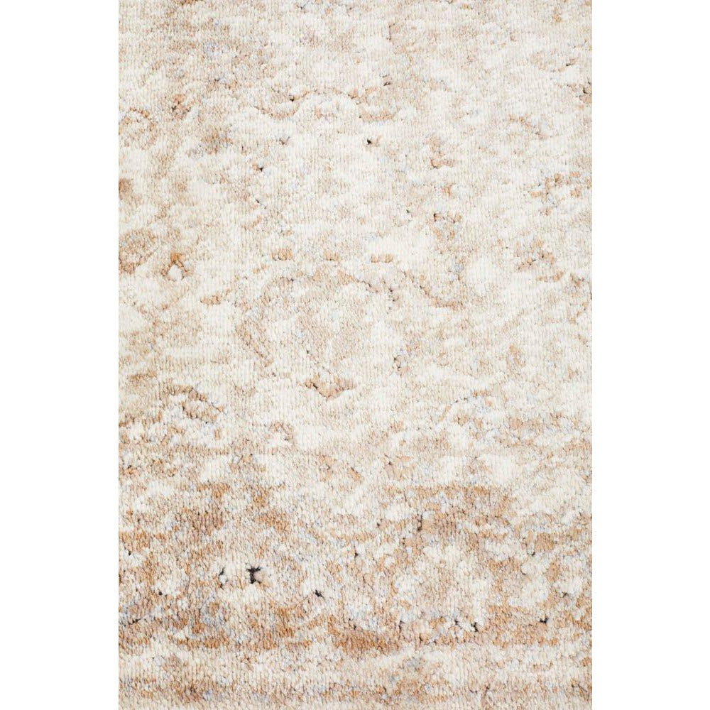 Cebu 760 Cream Border Faded Traditional Patterned Runner Rug - Rugs Of Beauty - 6