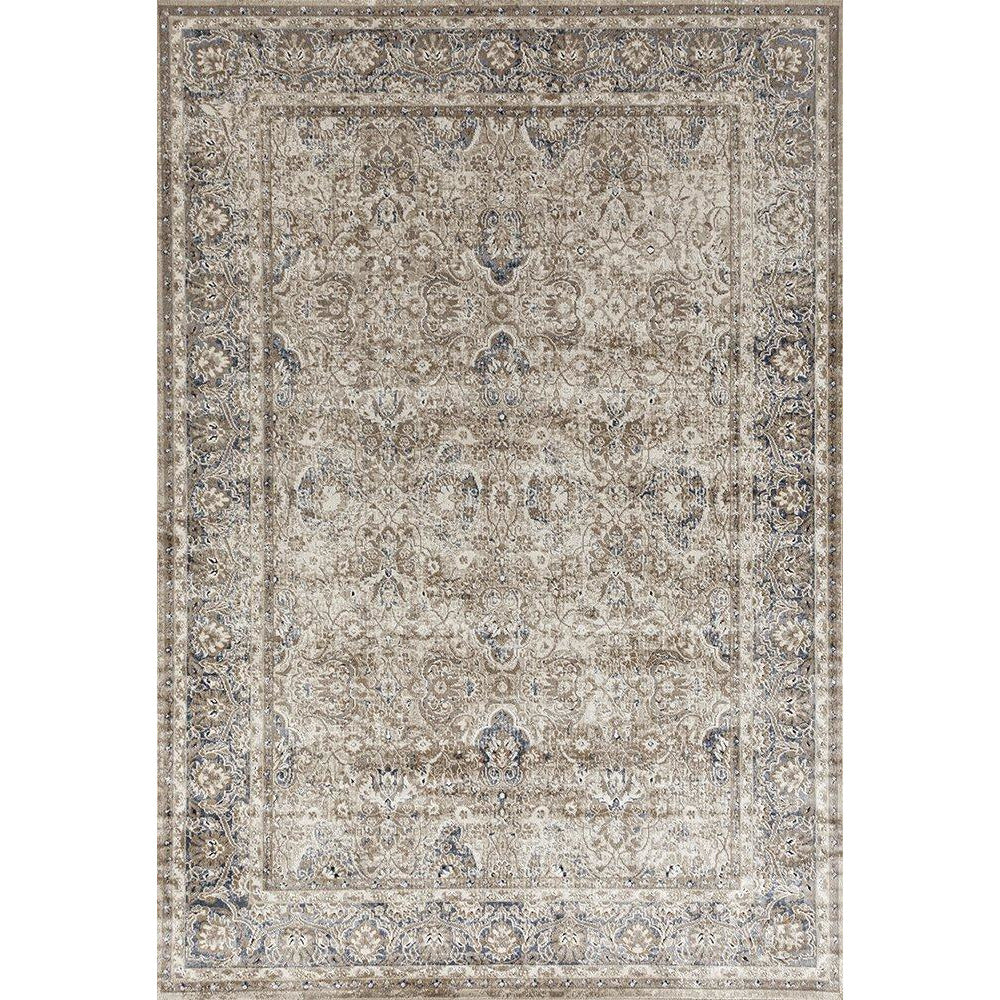 Cebu 760 Cream Border Faded Traditional Patterned Rug – Rugs Of Beauty