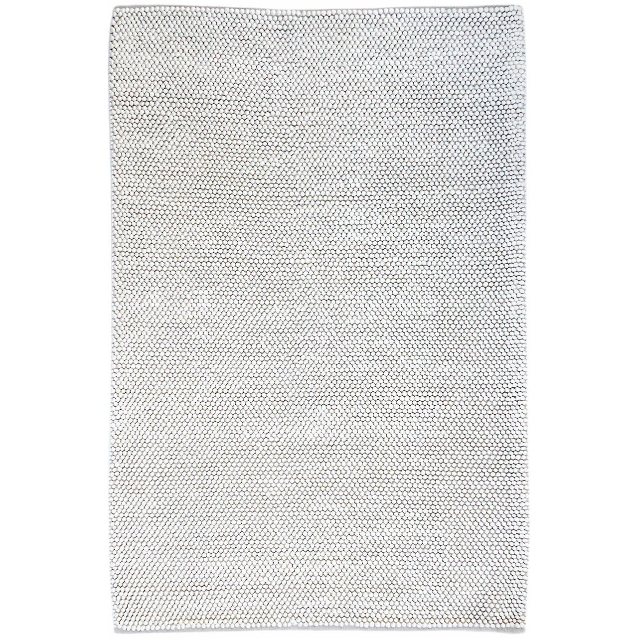 Bordeaux 1601 Wool Polyester White Modern Rug