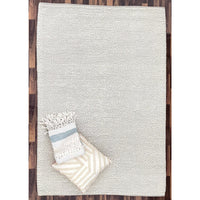 Bordeaux 1601 Wool Polyester White Modern Rug