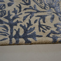 Morris & Co Pure Strawberry Thief Ink 028105 Designer Wool Viscose Rug - Rugs Of Beauty - 3