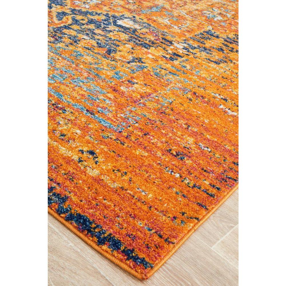 Kahn 881 Rust Multi Colour Transitional Medallion Patterned Rug - Rugs Of Beauty - 6