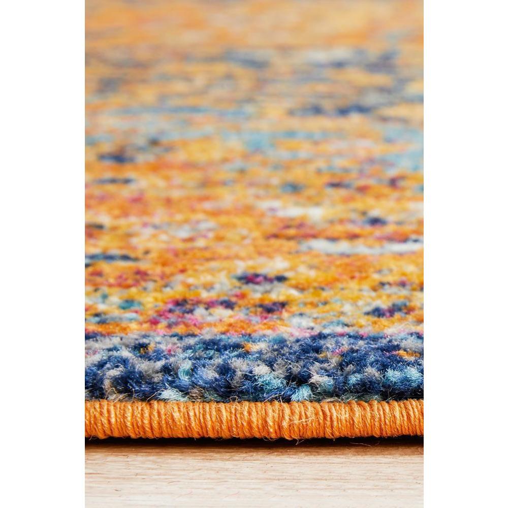 Kahn 881 Rust Multi Colour Transitional Medallion Patterned Rug - Rugs Of Beauty - 8