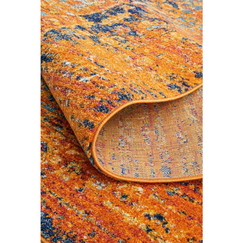 Kahn 881 Rust Multi Colour Transitional Medallion Patterned Rug - Rugs Of Beauty - 9