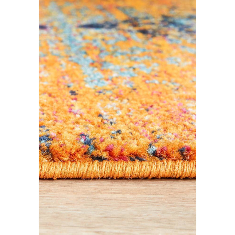 Kahn 881 Rust Multi Colour Transitional Medallion Patterned Runner Rug - Rugs Of Beauty - 7