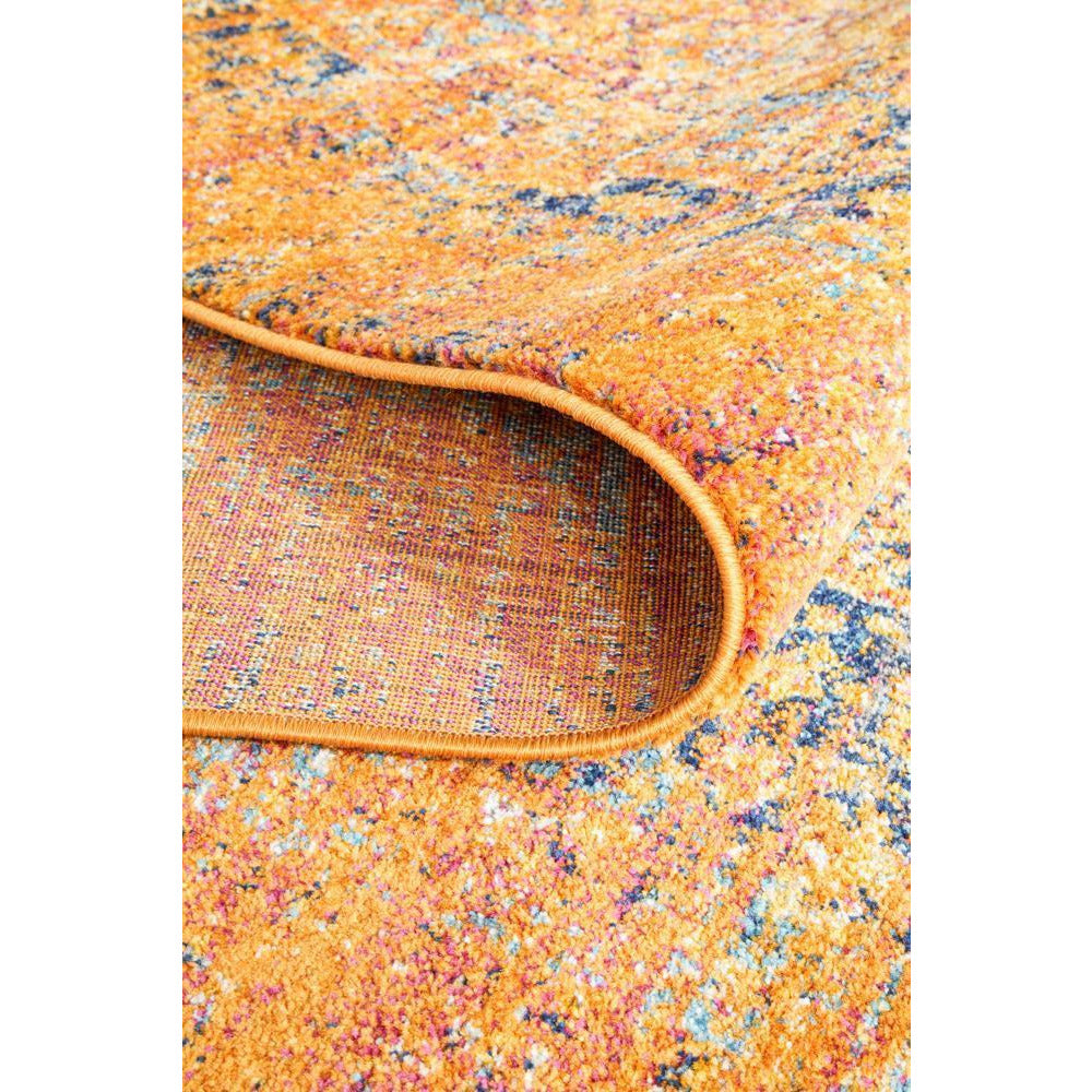 Kahn 881 Rust Multi Colour Transitional Medallion Patterned Runner Rug - Rugs Of Beauty - 9