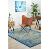 Kahn 882 Blue Multi Colour Transitional Medallion Patterned Rug - Rugs Of Beauty - 3