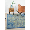 Kahn 882 Blue Multi Colour Transitional Medallion Patterned Rug - Rugs Of Beauty - 4