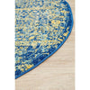 Kahn 882 Blue Multi Colour Transitional Medallion Patterned Round Rug - Rugs Of Beauty - 7