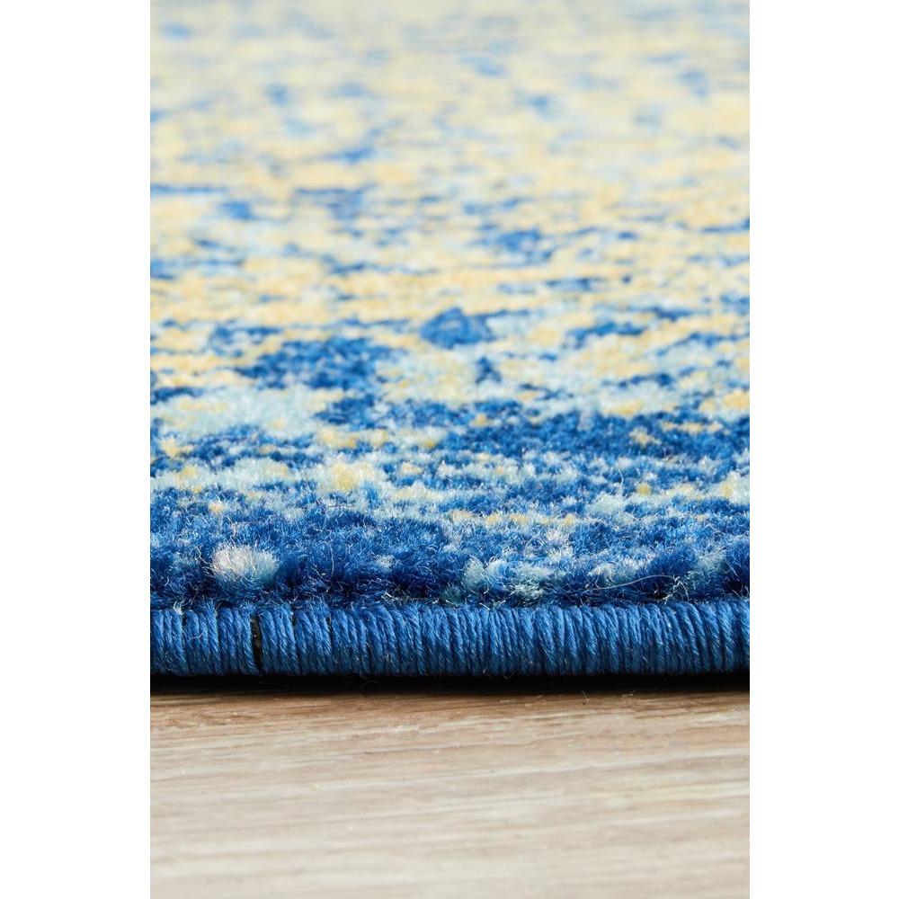 Kahn 882 Blue Multi Colour Transitional Medallion Patterned Round Rug - Rugs Of Beauty - 8