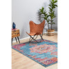 Kahn 883 Blue Multi Colour Transitional Medallion Patterned Rug - Rugs Of Beauty - 3