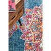 Kahn 883 Blue Multi Colour Transitional Medallion Patterned Rug - Rugs Of Beauty - 6