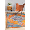 Kahn 884 Rust Blue Multi Colour Transitional Medallion Patterned Rug - Rugs Of Beauty - 2