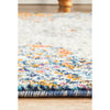 Kahn 886 White Grey Orange Multi Colour Transitional Medallion Patterned Runner Rug - Rugs Of Beauty - 7
