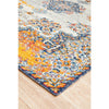 Kahn 886 White Grey Orange Multi Colour Transitional Medallion Patterned Rug - Rugs Of Beauty - 8