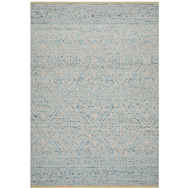 Alfheim 440 Sky Blue Transitional Floor Rug - Rugs Of Beauty - 1