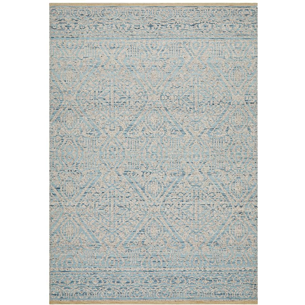 Alfheim 440 Sky Blue Transitional Floor Rug - Rugs Of Beauty - 1
