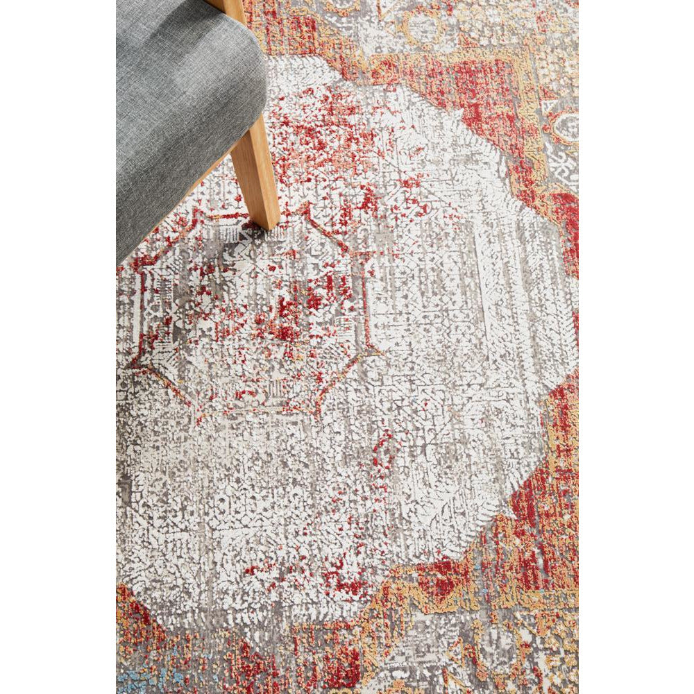 Tokat 2353 Terracotta Multi Colour Wash Transitional Rug - Rugs Of Beauty - 5