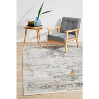 Tokat 2354 Blue Multi Colour Wash Transitional Rug - Rugs Of Beauty - 2