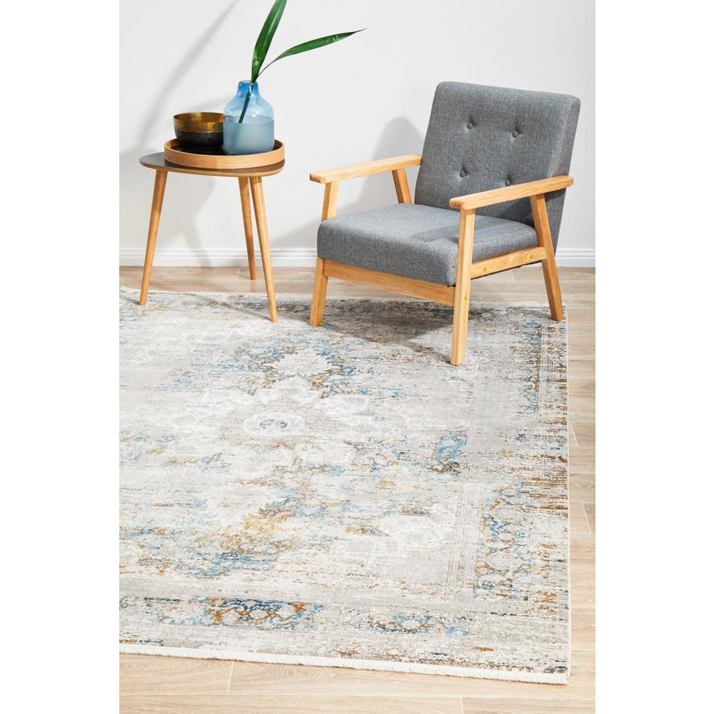 Tokat 2354 Blue Multi Colour Wash Transitional Rug - Rugs Of Beauty - 4