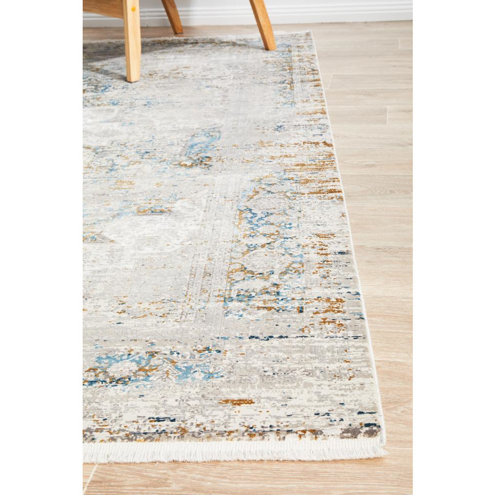 Tokat 2354 Blue Multi Colour Wash Transitional Rug - Rugs Of Beauty - 7