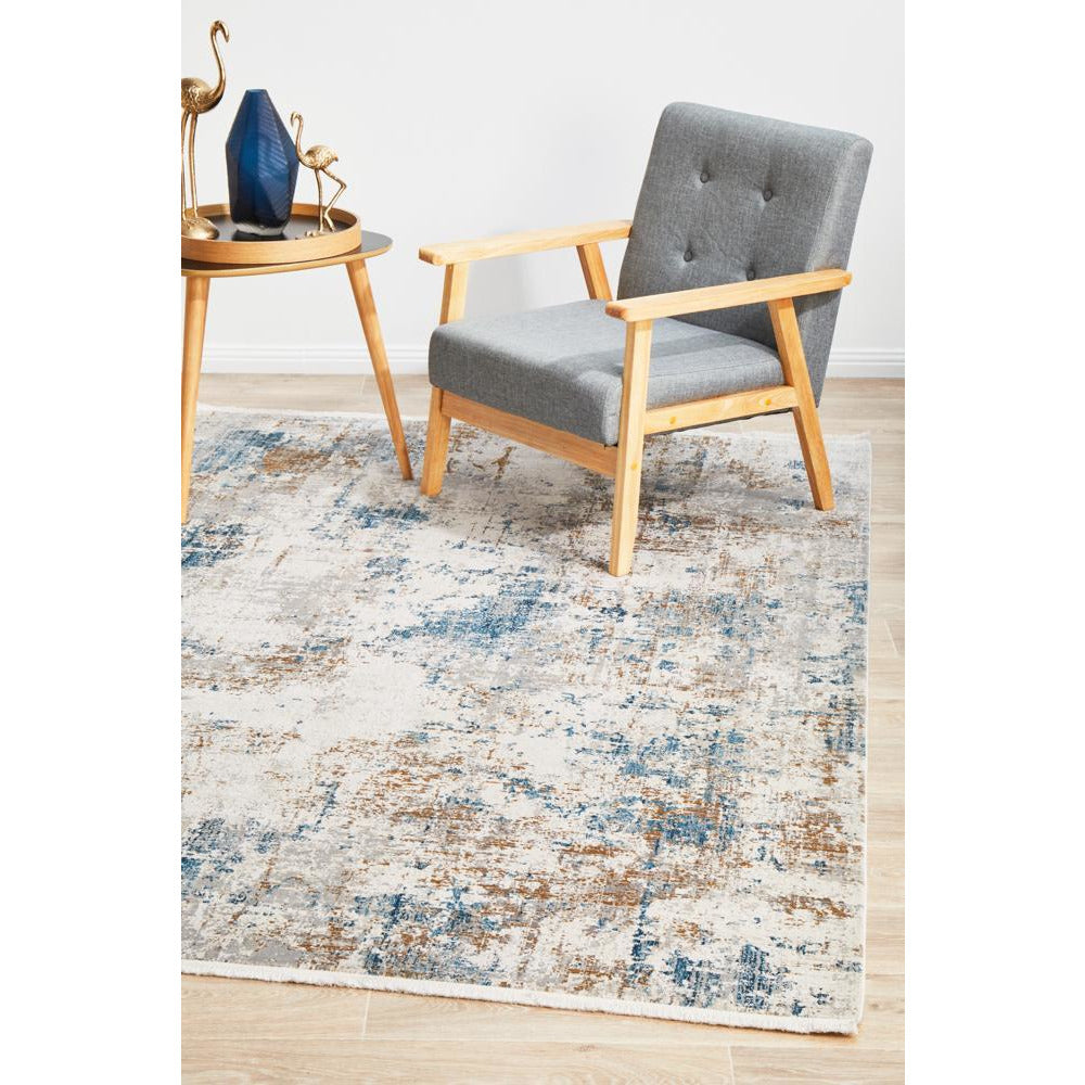 Blue Multi Color Tokat 2358 Blue Multi Colour Wash Transitional Rug – Rugs Of Beauty