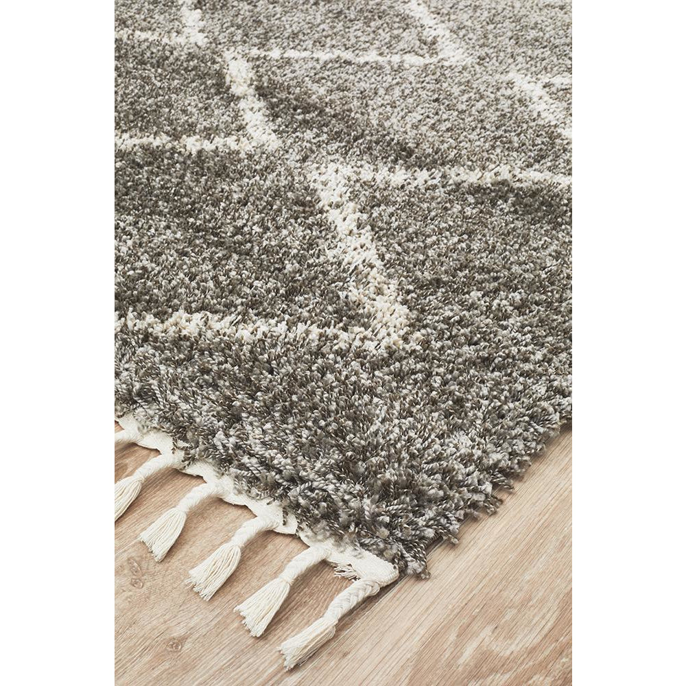 Zaria 151 Grey Moroccan Inspired Modern Shaggy Rug - Rugs Of Beauty - 4