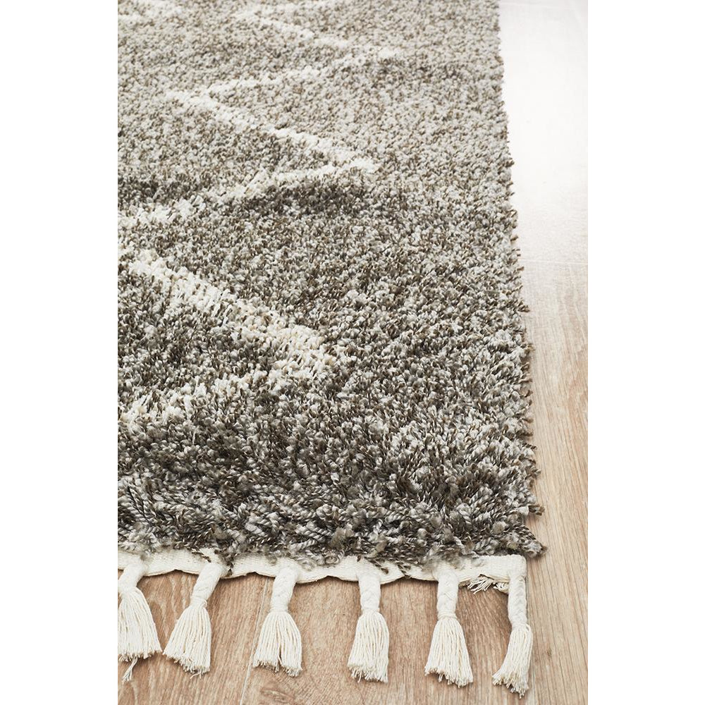 Zaria 151 Grey Moroccan Inspired Modern Shaggy Rug - Rugs Of Beauty - 5