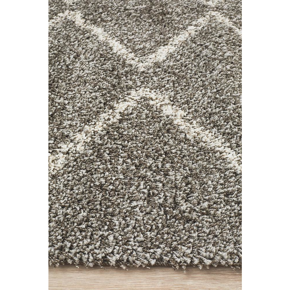 Zaria 151 Grey Moroccan Inspired Modern Shaggy Rug - Rugs Of Beauty - 6