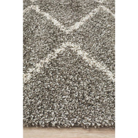 Zaria 151 Grey Moroccan Inspired Modern Shaggy Rug - Rugs Of Beauty - 6