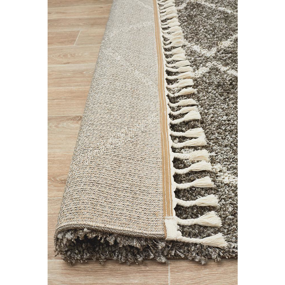 Zaria 151 Grey Moroccan Inspired Modern Shaggy Rug - Rugs Of Beauty - 3