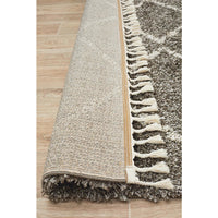Zaria 151 Grey Moroccan Inspired Modern Shaggy Rug - Rugs Of Beauty - 3