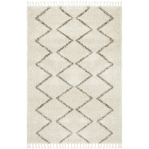 Zaria 151 Natural Moroccan Inspired Modern Shaggy Rug - Rugs Of Beauty - 1