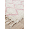Zaria 151 Pink Moroccan Inspired Modern Shaggy Runner Rug - Rugs Of Beauty - 3