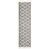 Zaria 151 Silver Grey Moroccan Inspired Modern Shaggy Runner Rug - Rugs Of Beauty - 1
