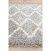 Zaria 151 Silver Grey Moroccan Inspired Modern Shaggy Runner Rug - Rugs Of Beauty - 4