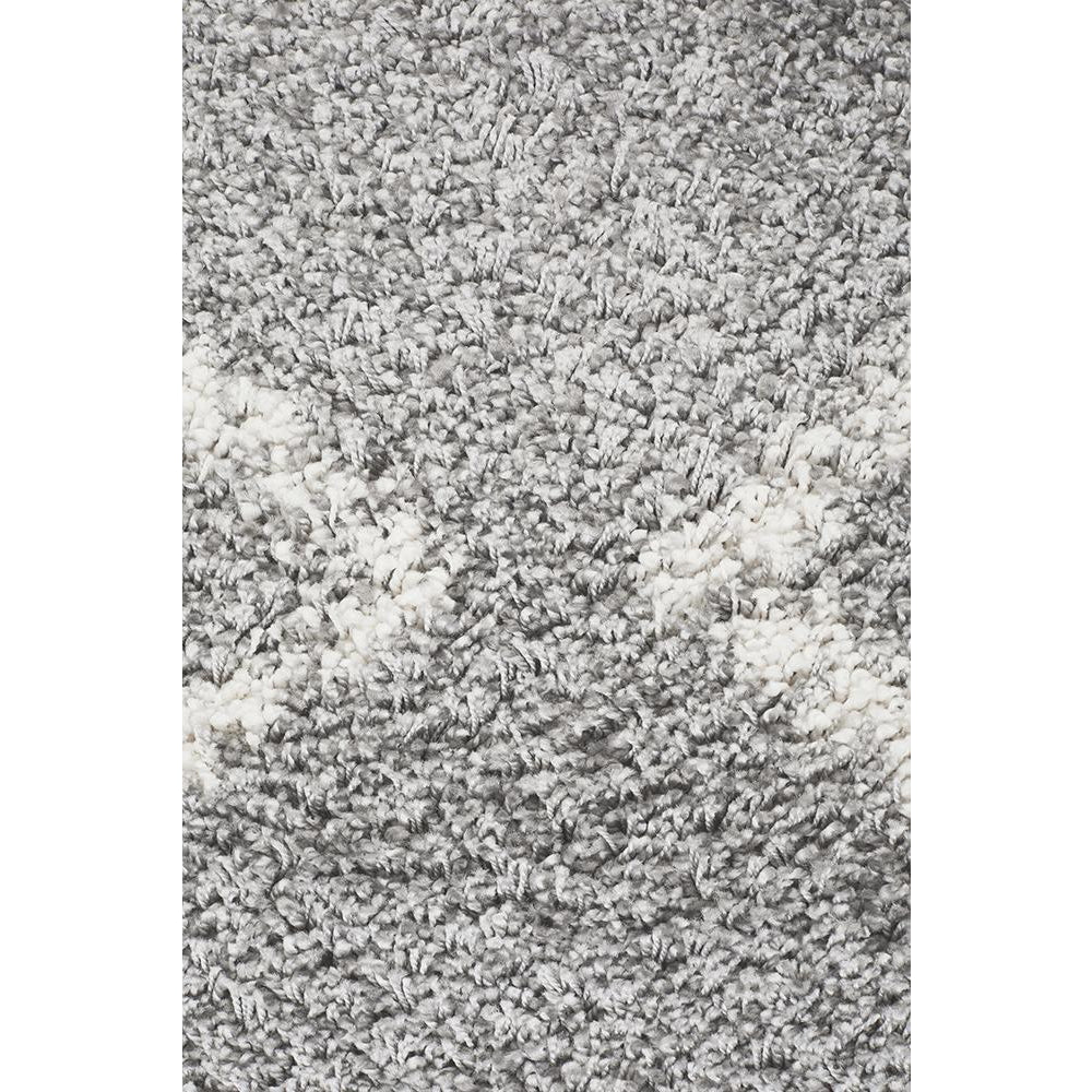 Zaria 151 Silver Grey Moroccan Inspired Modern Shaggy Rug - Rugs Of Beauty - 6