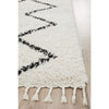 Zaria 151 White Black Moroccan Inspired Modern Shaggy Rug - Rugs Of Beauty - 4